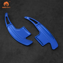 Carica l'immagine nel visualizzatore Galleria, Mewant Aluminum Alloy Carbon Fiber Steering Wheel Shift Paddle for 2015+ Ford Mustang models - Alcantara, Leather, Carbon Fiber, Easy Install, Non - Slip, Best Steering Wheel Cover