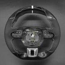 Carica l'immagine nel visualizzatore Galleria, MEWANT Black Leather Car Steering Wheel Cover for MG ZS EV HS MG3 MG5 MG6 EZS - Alcantara, Leather, Carbon Fiber, Easy Install, Non - Slip, Best Steering Wheel Cover