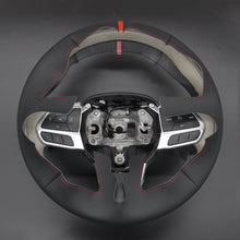 Load image into Gallery viewer, MEWANT Black Leather Suede Car Steering Wheel Cover for Chrysler 300 Pacifica 2018 - 2023 - Alcantara, Leather, Carbon Fiber, Easy Install, Non - Slip, Best Steering Wheel Cover