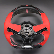 Load image into Gallery viewer, MEWANT Black Leather Suede Car Steering Wheel Cover for for BYD Seal 2023 - 2024 - Alcantara, Leather, Carbon Fiber, Easy Install, Non - Slip, Best Steering Wheel Cover