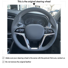 Załaduj obraz do przeglądarki galerii, MEWANT Hand Sewing Car Steering Wheel Cover for LDV Maxus D90 2017 - 2020 - Alcantara, Leather, Carbon Fiber, Easy Install, Non - Slip, Best Steering Wheel Cover