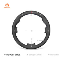 Carica l'immagine nel visualizzatore Galleria, MEWANT Hand Stitch Black Leather Suede Car Steering Wheel Cover for Saab 9 - 3 2006 - 2011/ 9 - 5 2006 - 2009 - Alcantara, Leather, Carbon Fiber, Easy Install, Non - Slip, Best Steering Wheel Cover