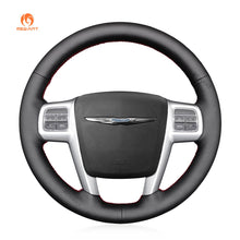 Charger l'image dans la visionneuse de galerie, MEWANT Hand Stitch Leather Suede Car Steering Wheel Cover for Chrysler 200 300 Town and Country (Town & Country) Grand Voyager - Alcantara, Leather, Carbon Fiber, Easy Install, Non - Slip, Best Steering Wheel Cover