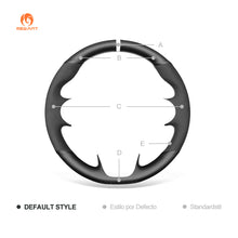 Load image into Gallery viewer, MEWANT Real Leather Suede Car Steering Wheel Cover for Smart New Fortwo Forfour 2015 - 2017 - Alcantara, Leather, Carbon Fiber, Easy Install, Non - Slip, Best Steering Wheel Cover