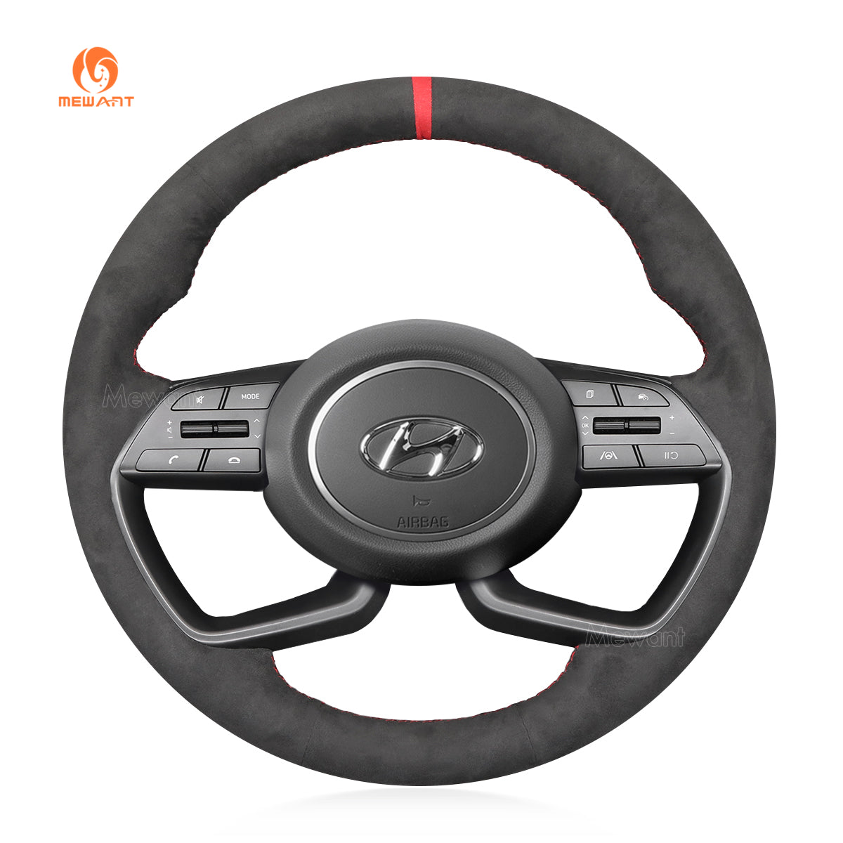 MEWANT Car Steering Wheel Cover for Hyundai i20 III 2020-2023 / Bayon –  Mewant steering wheel cover