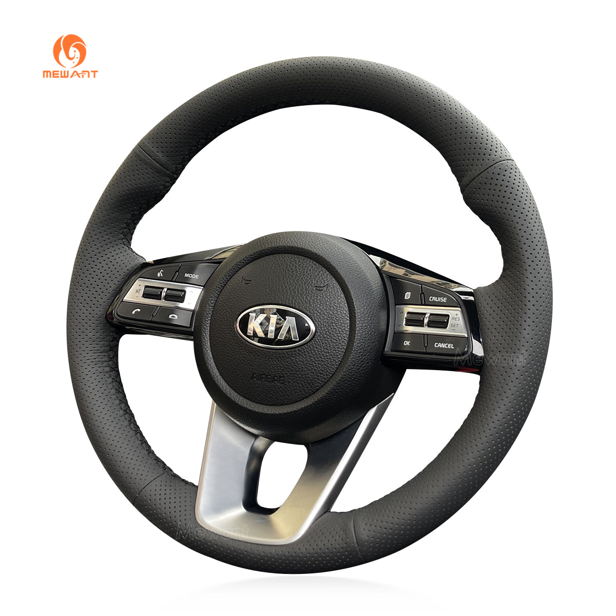MEWANT Hand Stitch Car Steering Wheel Cover for Kia Sportage 4 2018-20 –  Mewant steering wheel cover