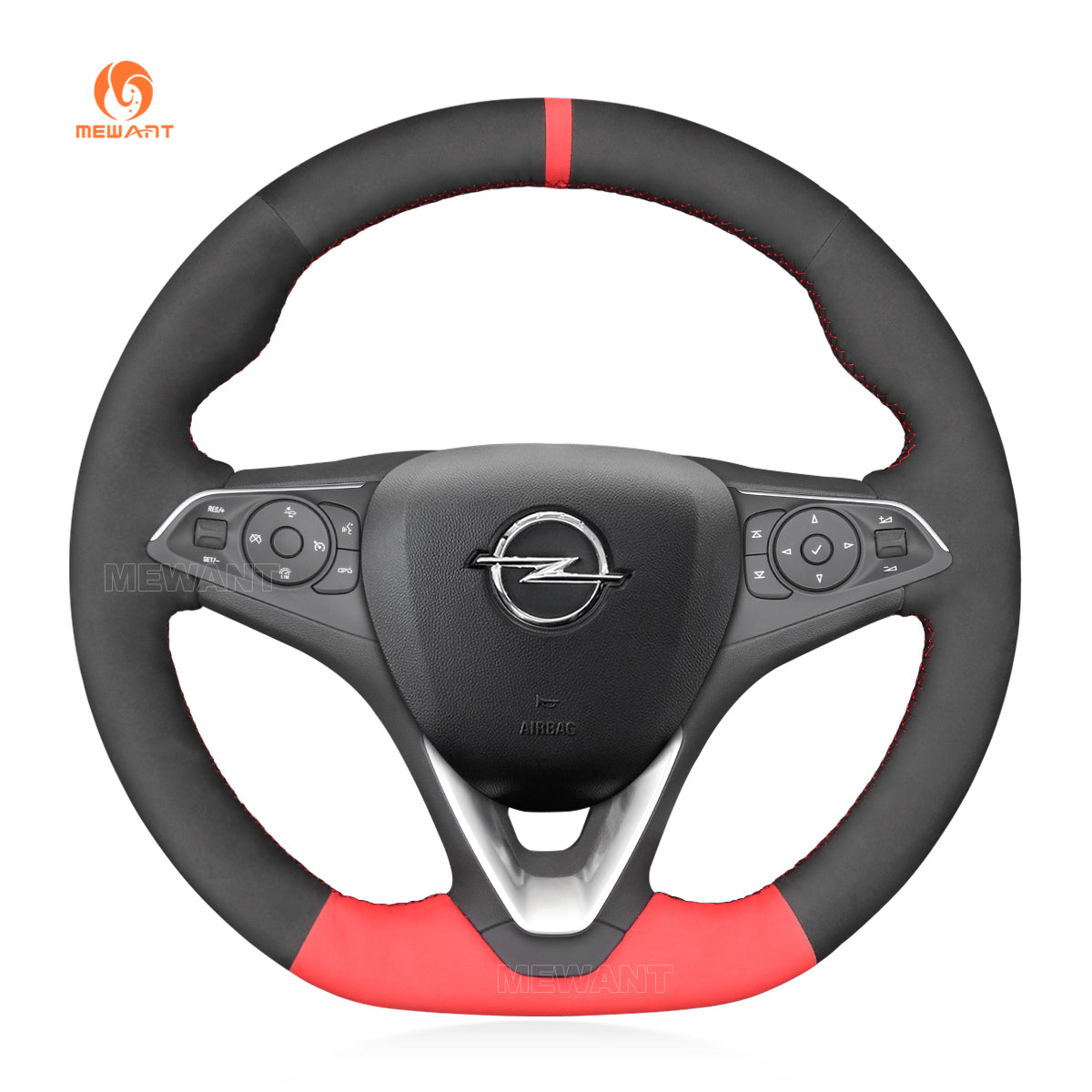 Black Artificial Leather Car Steering Wheel Cover For Opel Astra K Corsa F Combo | EBay
