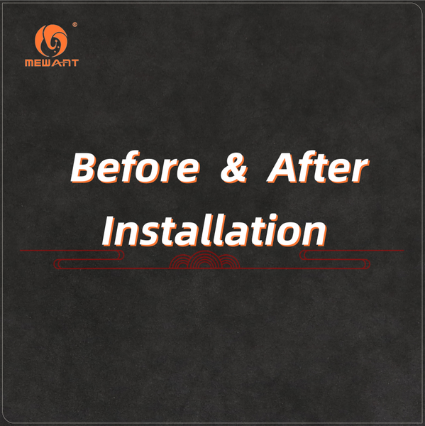 Comparison Before & After Installation