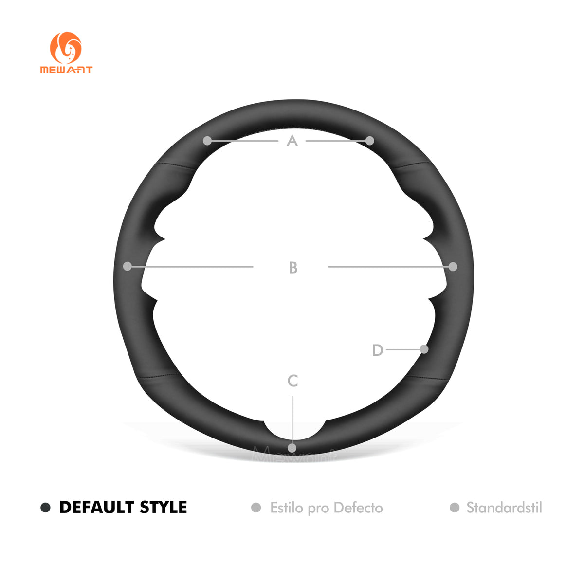 MEWANT Steering Wheel Cover for Hyundai Sonata Kona 2024-2025 / Tucson 2025