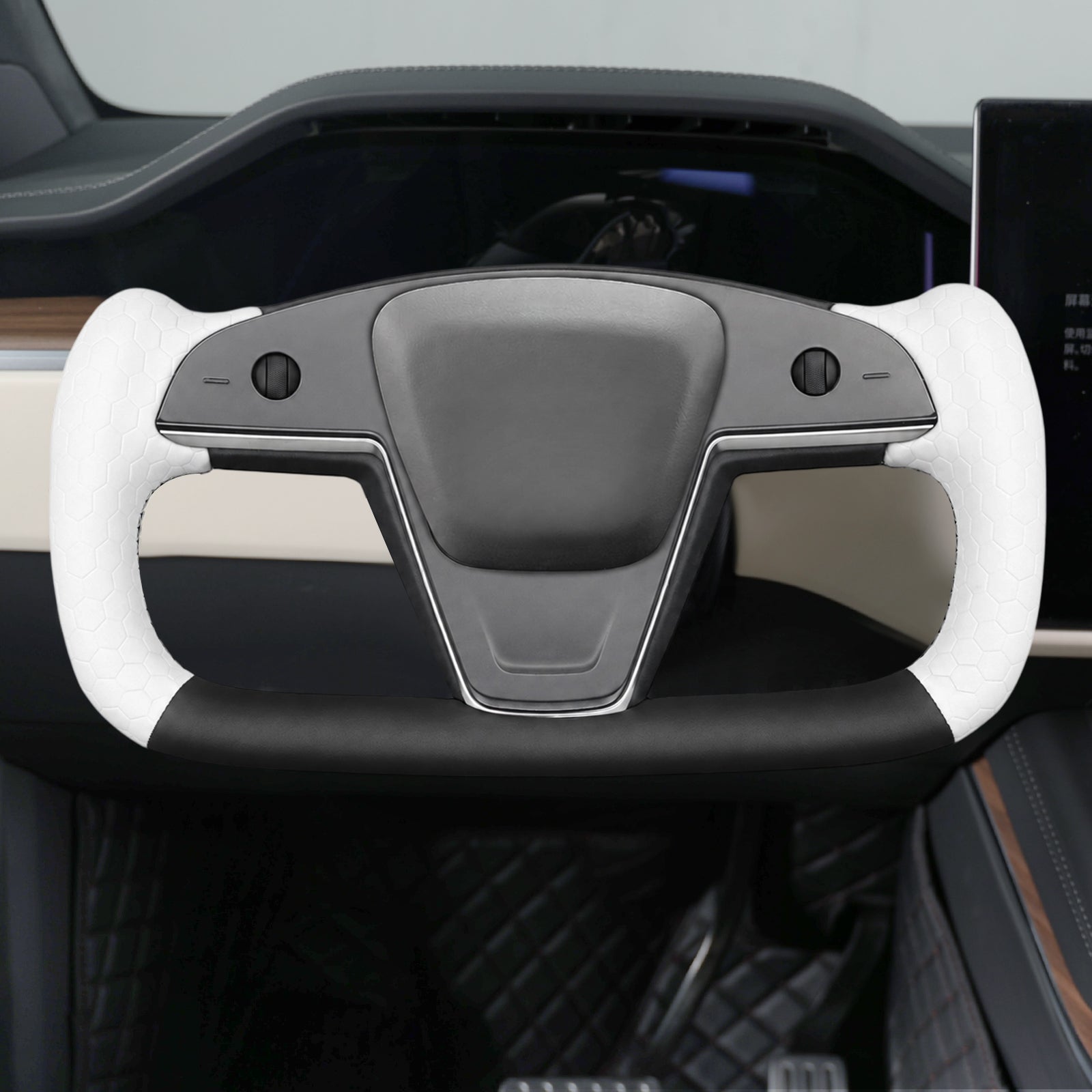 MEWANT Steering Wheel Cover for Tesla Model S Model X 2021-2026-US in stock