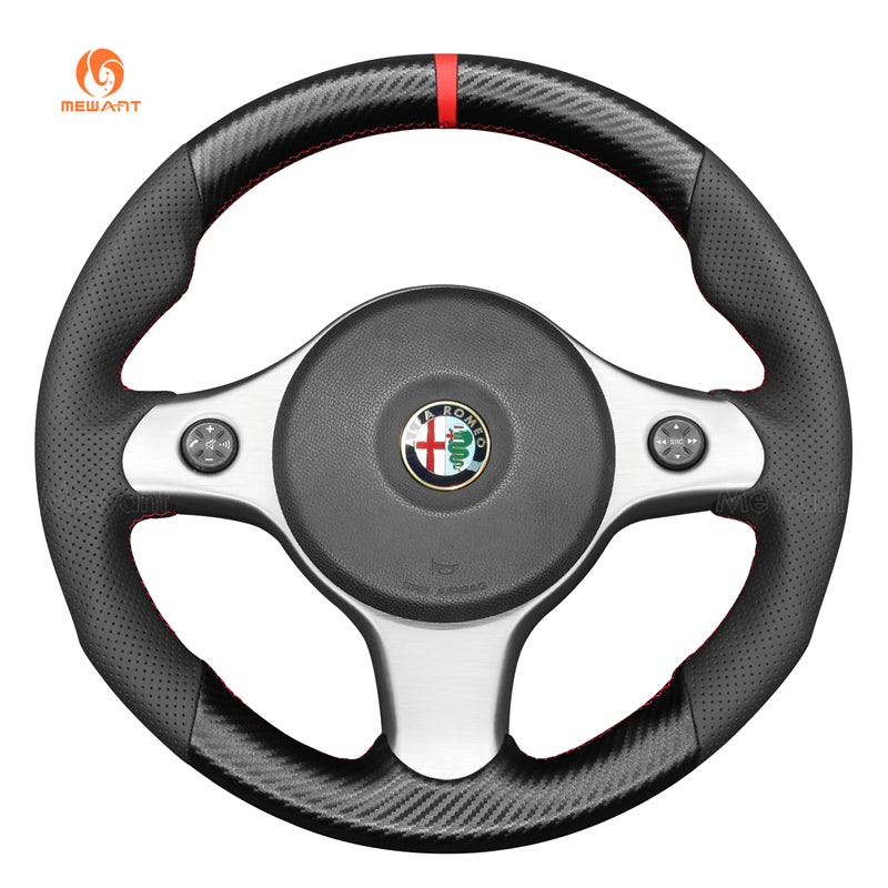 MEWAN Genuine Leather Car Steering Wheel Cove for Alfa Romeo 159 TI