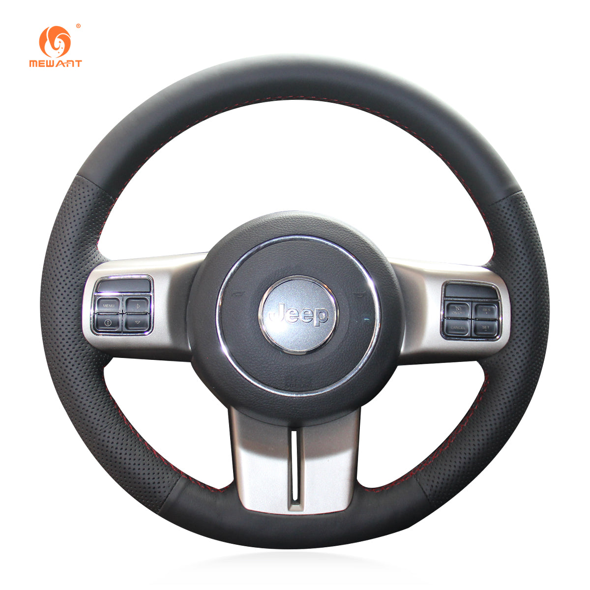 Car Steering Wheel Cover for Jeep Compass 2011-2016 /Grand Cherokee 2011-2013 / Wrangler 2011-2016 /Patriot 2011-2016