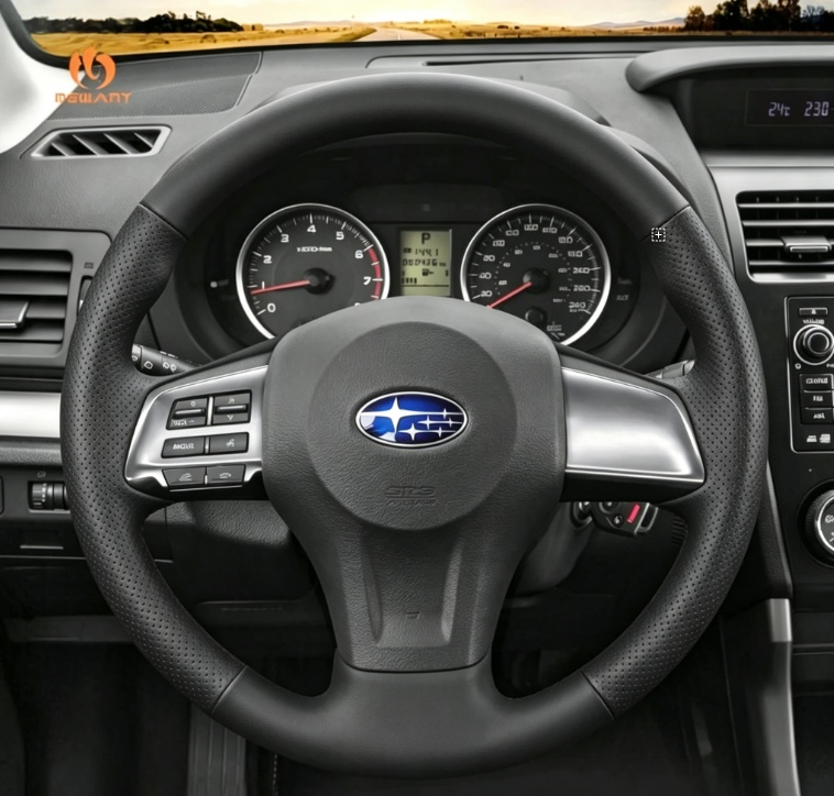MEWANT Steering Wheel Cover for Subaru Forester Legacy Outback XV Crosstrek Impreza 2012-2016 in stock