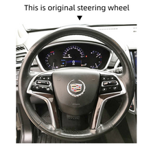 Load image into Gallery viewer, MEWAN Genuine Leather Car Steering Wheel Cove for Cadillac SRX / XTS / Escalade
