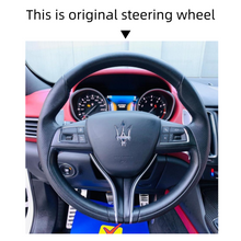 Carica l&#39;immagine nel visualizzatore di Gallery, MEWANT Car Steering Wheel Cover for Maserati Levante Ghibli Quattroporte 2019-2023
