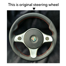 Load image into Gallery viewer, MEWAN Genuine Leather Car Steering Wheel Cove for Alfa Romeo 159 TI
