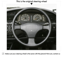 Lade das Bild in den Galerie-Viewer, MEWAN Genuine Leather Car Steering Wheel Cove for Toyota LandCruiser 80 Series
