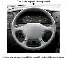Carica l&#39;immagine nel visualizzatore di Gallery, MEWANT Real Leather Alcantara Car Steering Wheel Cover for Mitsubishi L200 /Triton
