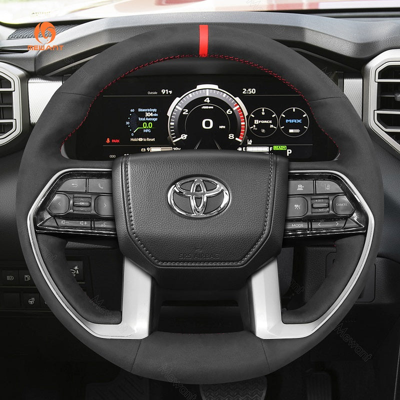 MEWANT Car Steering Wheel Cover for Toyota Tacoma Tundra Sequoia