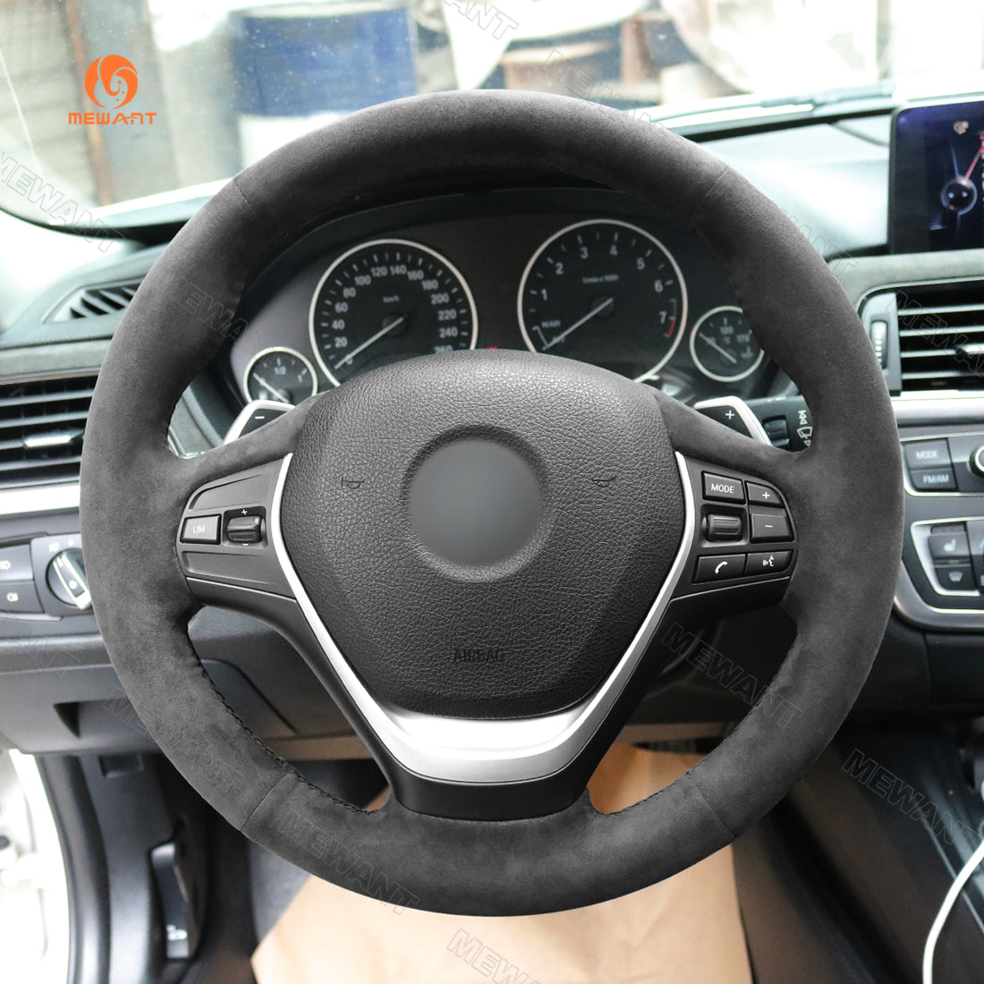 MEWANT Steering Wheel Cover for BMW 2/3/4 Series F22 F23 F33 F34 2014-2020