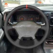 Cargue la imagen en el visor de la Galería, MEWANT Real Leather Alcantara Car Steering Wheel Cover for Mitsubishi L200 /Triton
