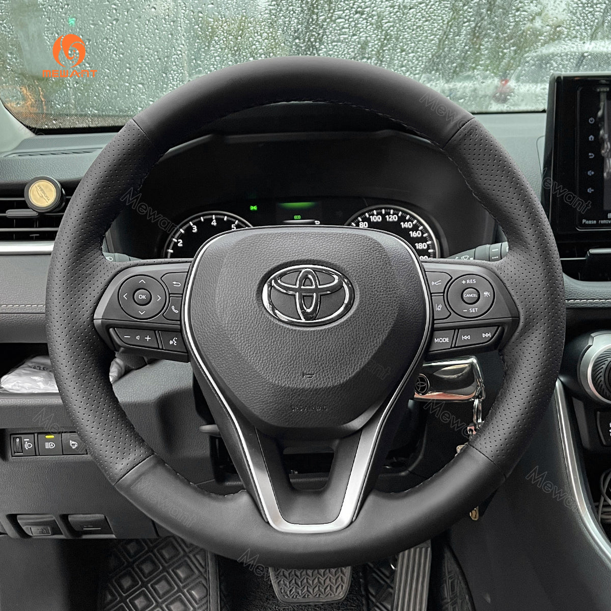 MEWANT Steering Wheel Cover for Toyota RAV4 Camry Cross Avalon Venza 2018-2024