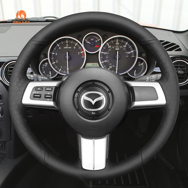 Coprivolante per auto MEWANT cucito a mano per Mazda MX-5 MX5 2009 --2013 / RX-8 RX8 2009 --2013 / CX-7 CX7 2007 -2009