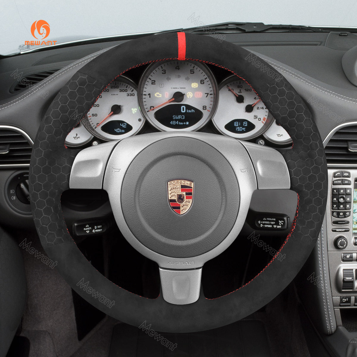 Car steering wheel cover for Porsche
