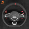 Mewant Aluminum Alloy Carbon Fiber Steering Wheel Shift Paddle for Audi R8 2008-2010 /TT 2008-2015/A3 2006-2013/A4 (B8) 2005-2012/A3 (8P) 2006-2013/A4 (B8) 2005-2012RS 4 2007-2008/S4 2006-2012