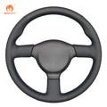 MEWAN Echtleder-Lenkradabdeckung für BMW X1 E84 / 1er E81 E82 E87 E88