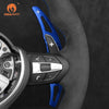 Mewant Aluminum Alloy Carbon Fiber Steering Wheel Shift Paddle for BMW M2 F87 2016-2021 /M3 F80 2014-2019 /M4 F82/F83 2014-2020 /M6 F06/F12/F13 2021-2018