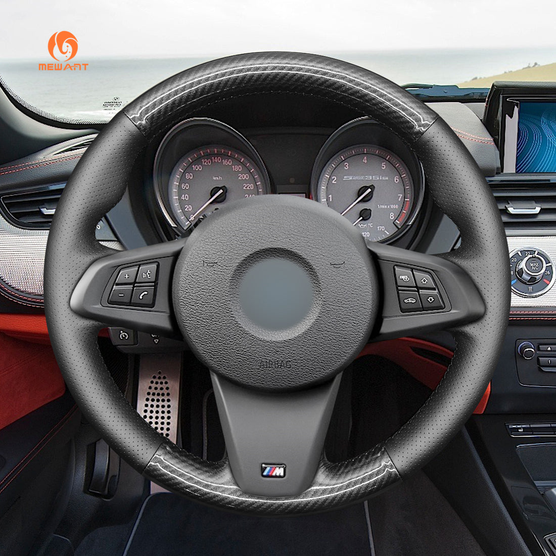 MEWANT Steering Wheel Cover for BMW Z4 E89 2009-2016