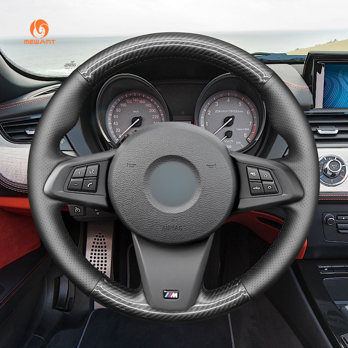 MEWANT Steering Wheel Cover for BMW Z4 E89 2009-2016