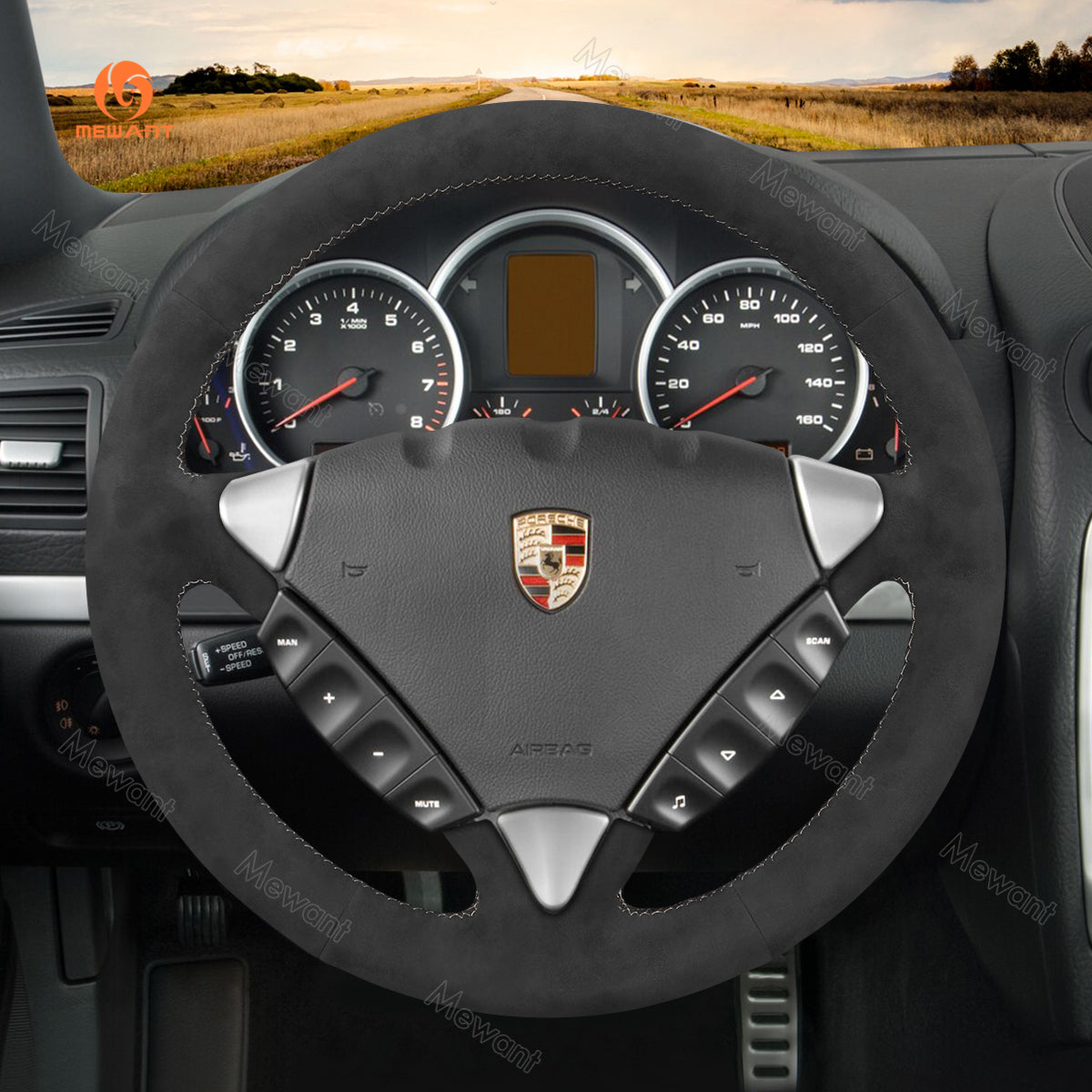 Car Steering Cover for Porsche Cayenne 2003-2010