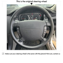 Cargue la imagen en el visor de la Galería, MEWAN Genuine Leather Car Steering Wheel Cove for Ford Falcon 2002-2008
