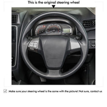 Carica l&#39;immagine nel visualizzatore Galleria, MEWANT Hand Stitch Car Steering Wheel Cover for Toyota Avanza Calya Rush Daihatsu Sigra
