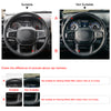 MEWANNT Hand Stitch Car Steering Wheel Cover for Dodge RAM 1500 2019-2023/for Dodge