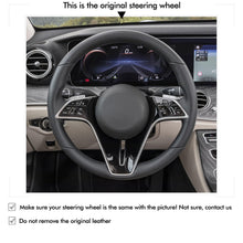Load image into Gallery viewer, Car Steering Wheel Cover for Mercedes-Benz CLS-Class (C257) 2022-2023 / CLS-Class AMG-Line 2021-2023 / E-Class (W213) 2020-2023 / EQS (V297) 2021-2023

