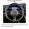 Car Steering Wheel Cover for Mercedes-Benz C-Class (W206) 2021-2023 / EQE (V295) 2022-2023 / B-Class (W247) 2023 / GLC-Class (X254) 2022-2023