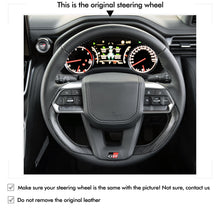 Carica l&#39;immagine nel visualizzatore di Gallery, MEWANT Hand Stitch Car Steering Wheel Cover for Toyota Land Cruiser 300 GR Sport
