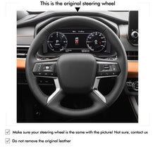 Cargue la imagen en el visor de la Galería, MEWAN Genuine Leather Car Steering Wheel Cove for Mitsubishi Outlander
