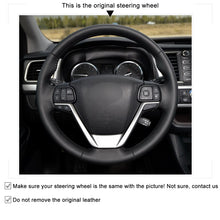 Lade das Bild in den Galerie-Viewer, MEWAN Genuine Leather Car Steering Wheel Cove for Toyota Highlander/ Sienna

