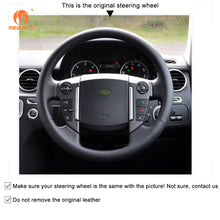 Lade das Bild in den Galerie-Viewer, MEWANT Real Leather Car Steering Wheel Cover for Land Rover Discovery 4 2010-2016
