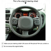 MEWANT Hand Stitch Car Steering Wheel Cover for Fiat Panda 2012-2024