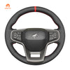 MEWANT Black Leather Suede Car Steering Wheel Cover for Ford Bronco