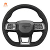 MEWANT Hand Stitch Car Steering Wheel Cover for Ford Mustang 2024