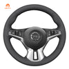 MEWANT Housse de volant de voiture cousue à la main pour Opel Adam 2012-2020