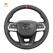 Cargue la imagen en el visor de la Galería, MEWANT Hand Stitch Car Steering Wheel Cover for Toyota Land Cruiser 300 GR Sport
