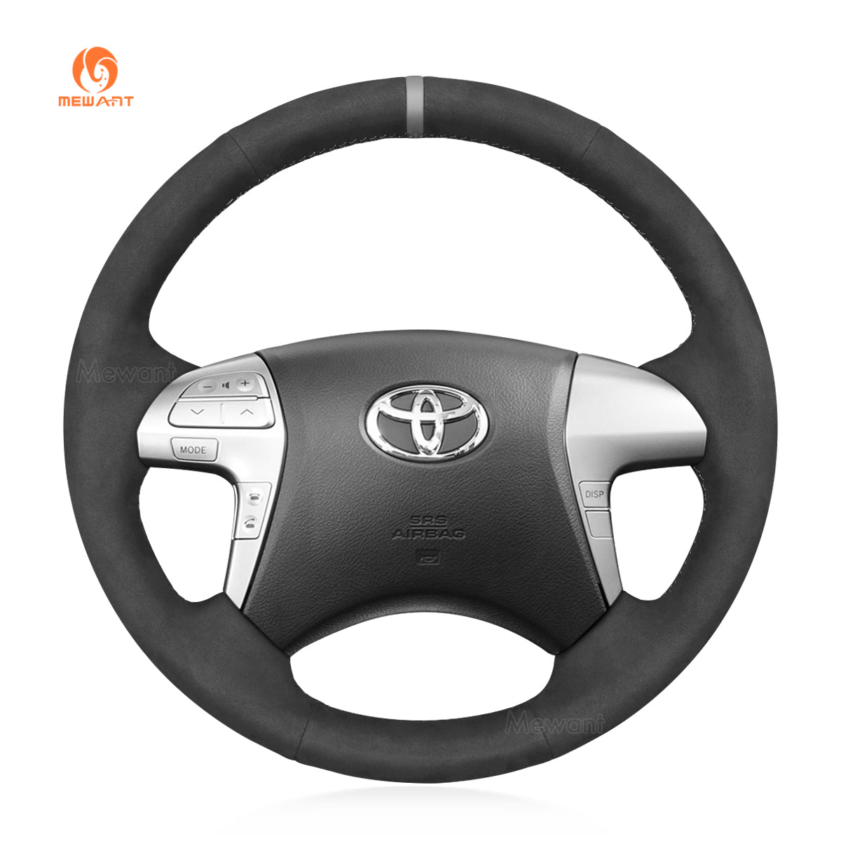 MEWANT Hand Stitch Car Steering Wheel Cover for Toyota Hilux 2011-2015
