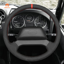 Load image into Gallery viewer, MEWAN Genuine Leather Car Steering Wheel Cove for Land Rover Defender
